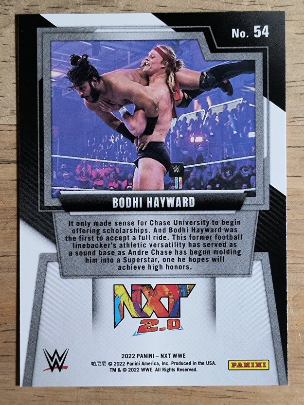 2022 Panini WWE NXT #54 Bodhi Hayward RC