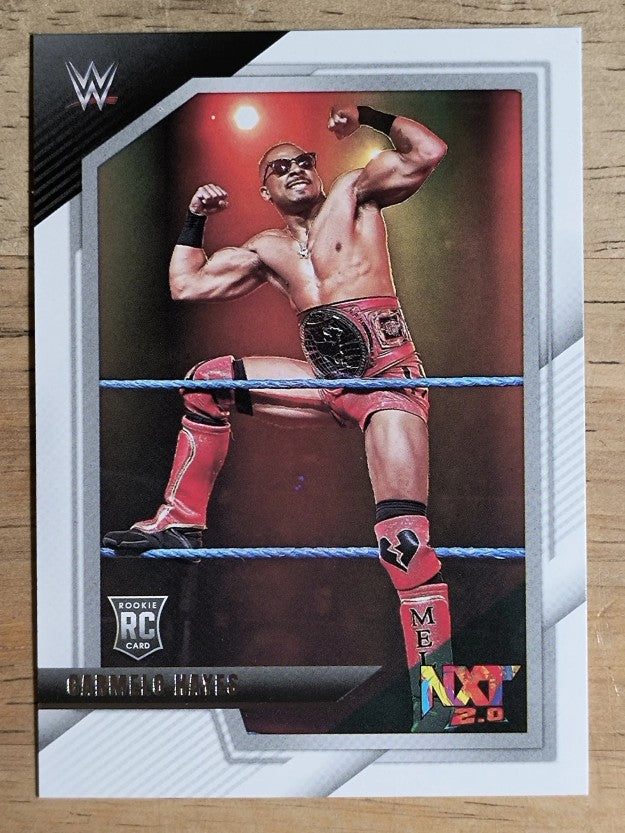 2022 Panini WWE NXT #55 Carmelo Hayes RC