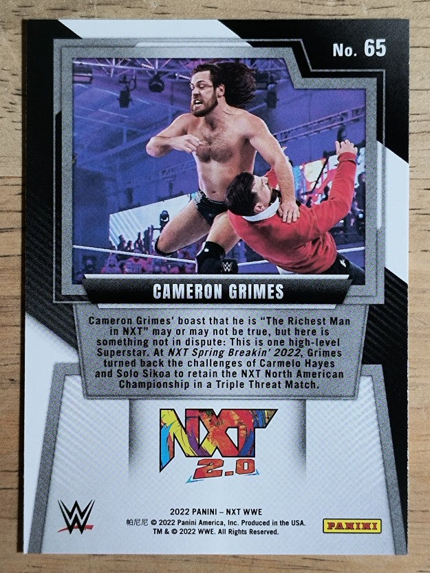 2022 Panini WWE NXT #65 Cameron Grimes