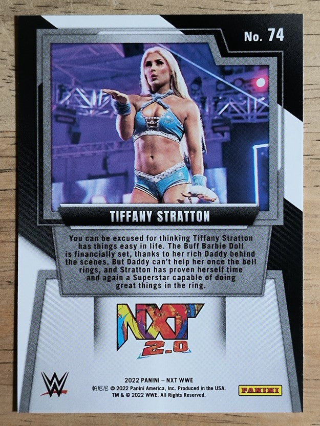 2022 Panini WWE NXT #74 Tiffany Stratton RC