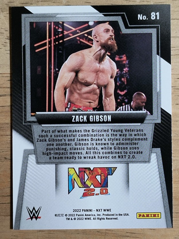 2022 Panini WWE NXT #81 Zack Gibson