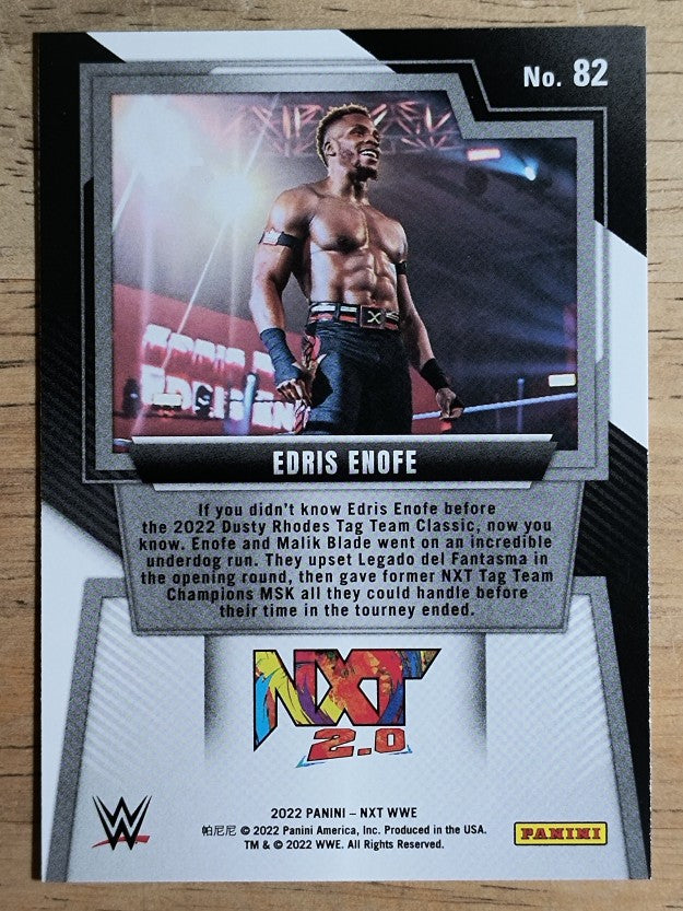 2022 Panini WWE NXT #82 Edris Enofe RC