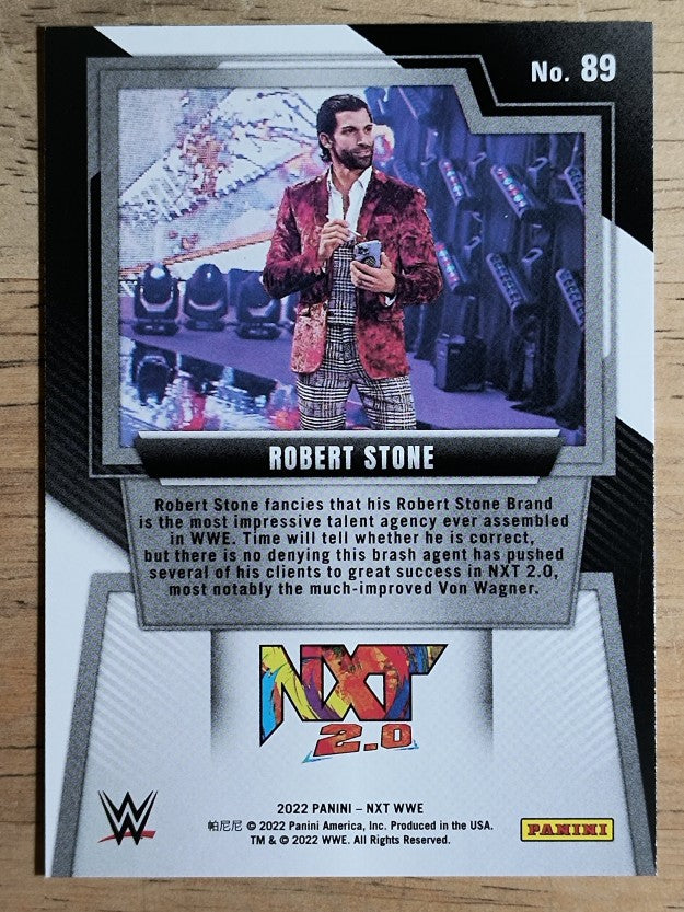 2022 Panini WWE NXT #89 Robert Stone RC