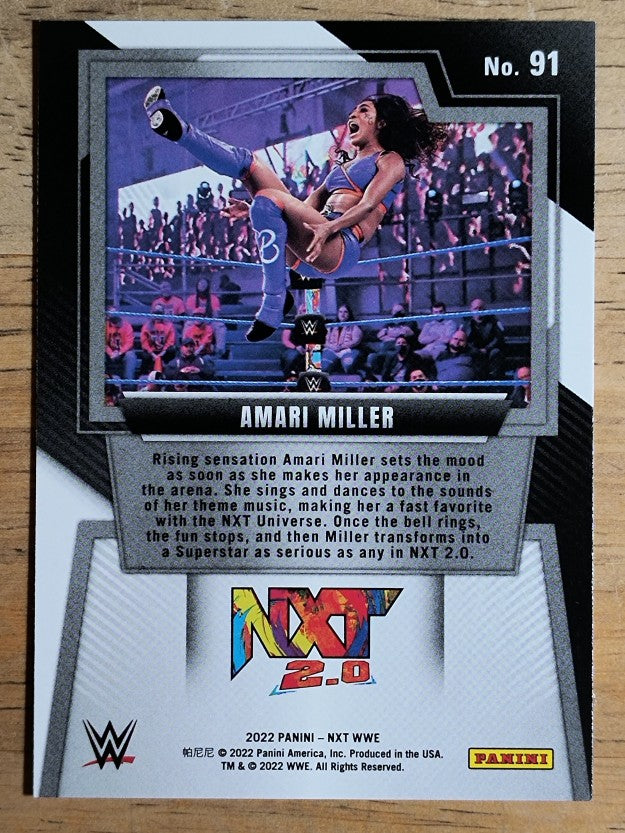 2022 Panini WWE NXT #91 Amari Miller RC