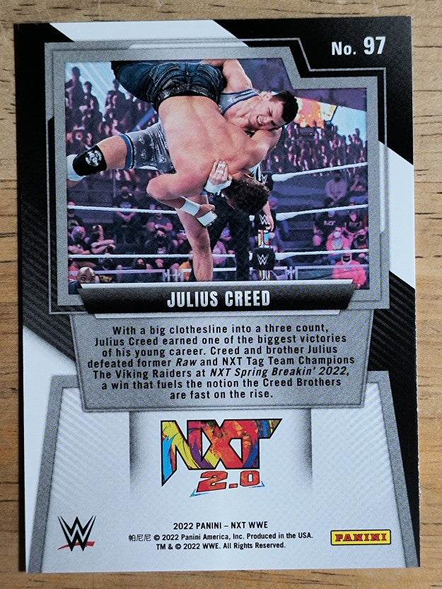 2022 Panini WWE NXT #97 Julius Creed RC