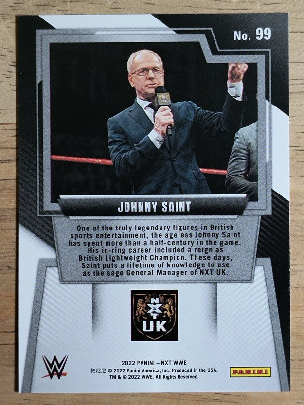 2022 Panini WWE NXT #99 Johnny Saint RC