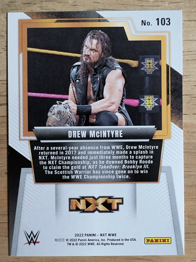2022 Panini WWE NXT #103 Drew McIntyre