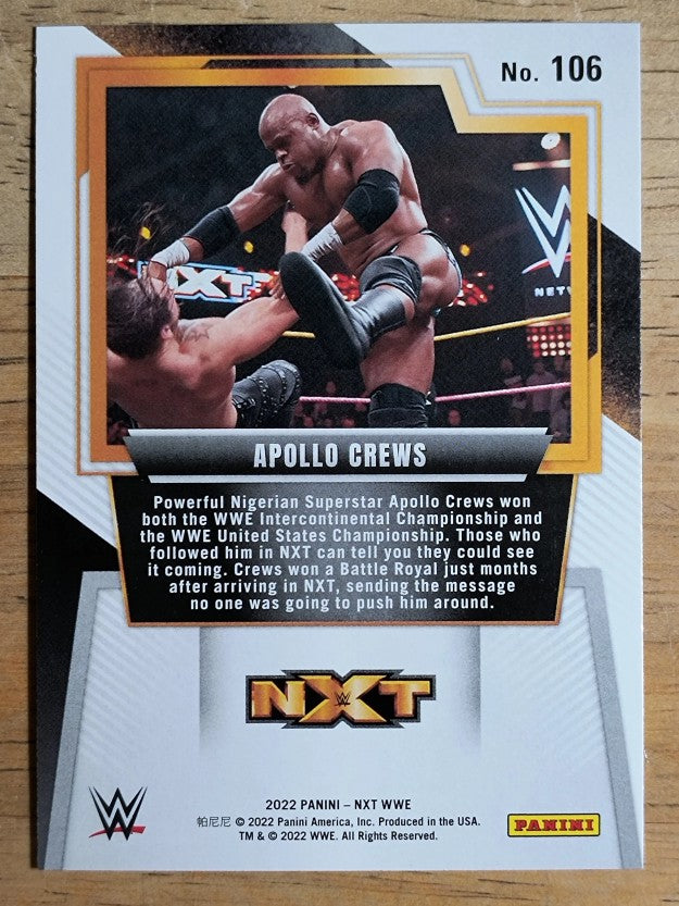 2022 Panini WWE NXT #106 Apollo Crews