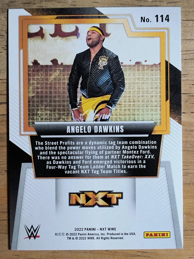 2022 Panini WWE NXT #114 Angelo Dawkins