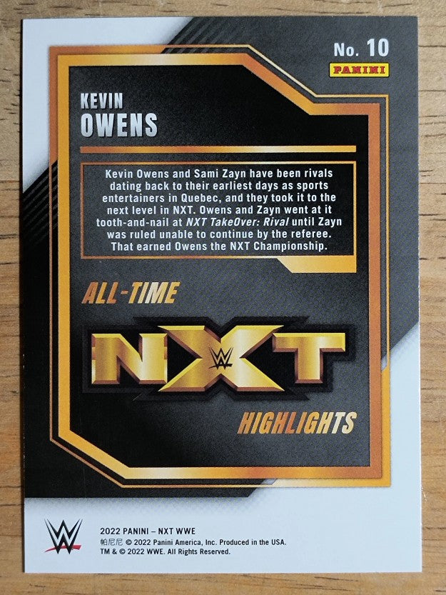 2022 Panini WWE NXT All-Time Highlights #10 Kevin Owens