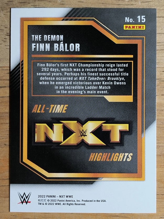 2022 Panini WWE NXT All-Time Highlights #15 The Demon Finn Balor