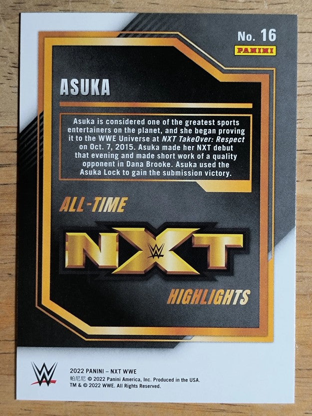 2022 Panini WWE NXT All-Time Highlights #16 Asuka