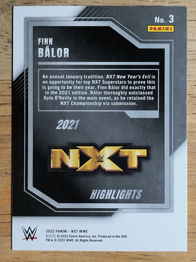2022 Panini WWE NXT Highlights #3 Finn Balor