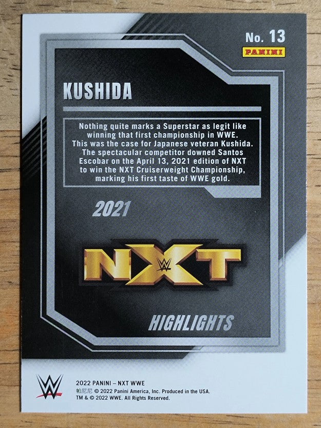 2022 Panini WWE NXT Highlights #13 Kushida