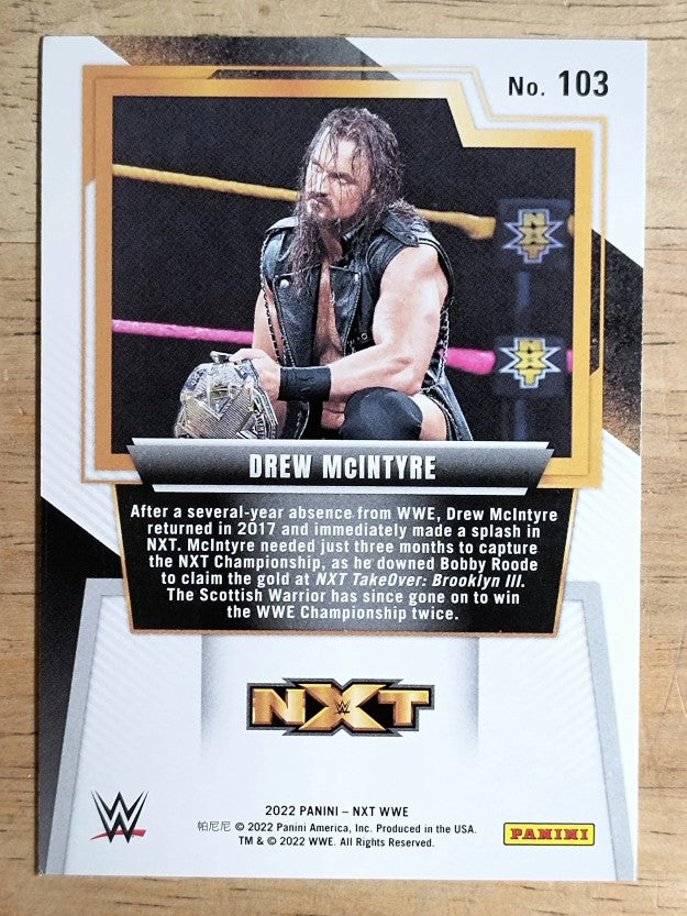 2022 Panini WWE NXT Silver #103 Drew McIntyre