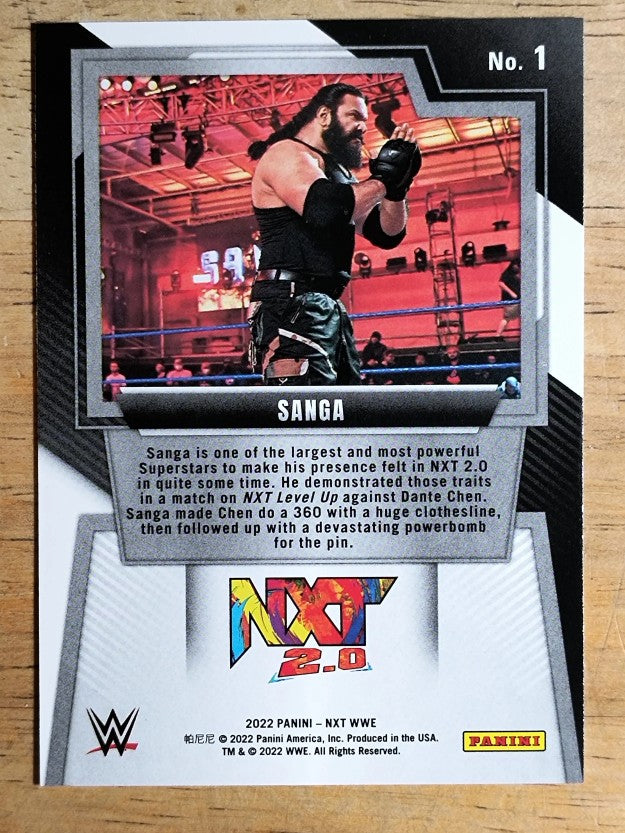 2022 Panini WWE NXT #1 Sanga