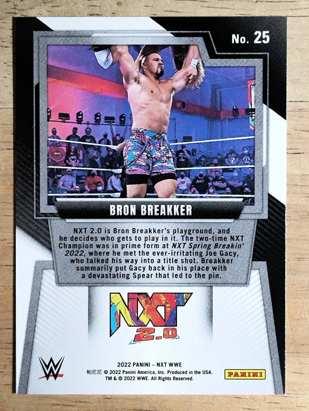 2022 Panini WWE NXT #25 Bron Breakker RC