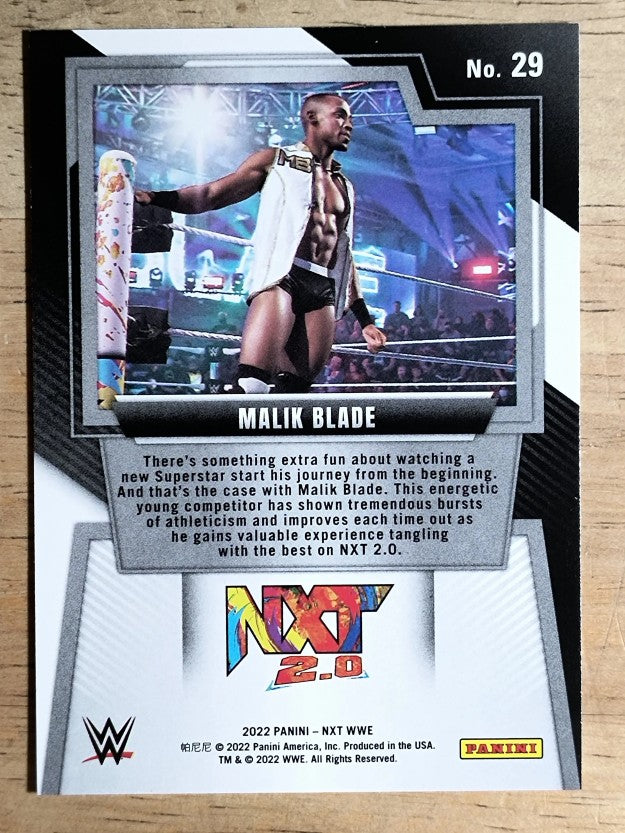 2022 Panini WWE NXT #29 Malik Blade RC