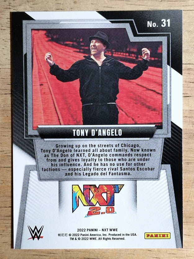 2022 Panini WWE NXT #31 Tony D'Angelo RC