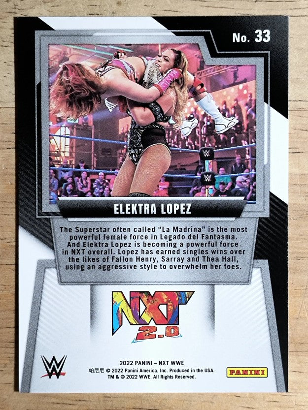 2022 Panini WWE NXT #33 Elektra Lopez RC