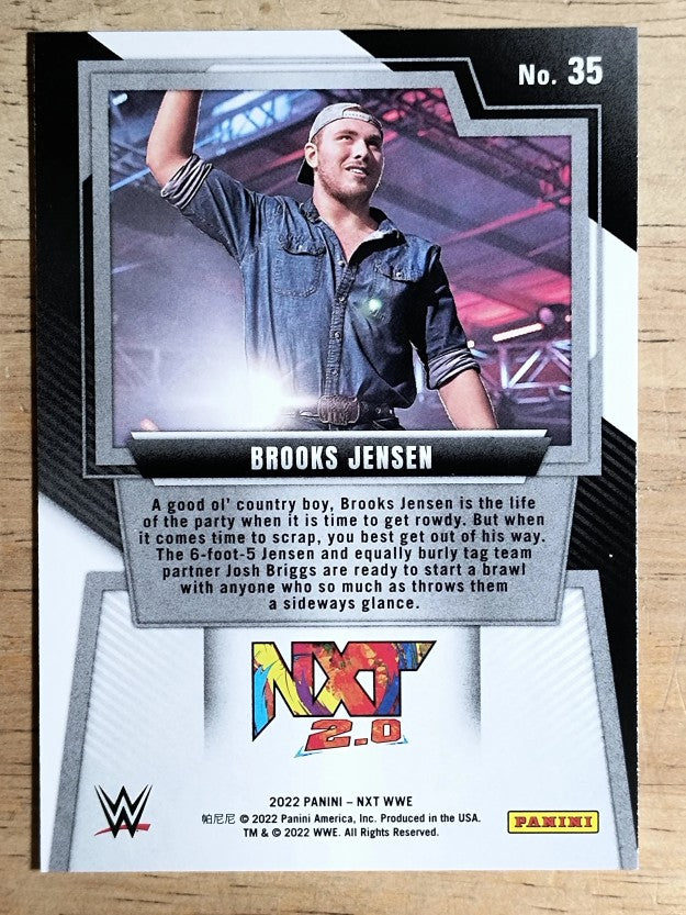 2022 Panini WWE NXT #35 Brooks Jensen RC
