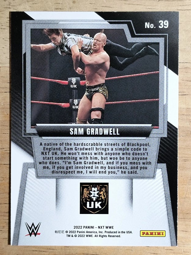 2022 Panini WWE NXT #39 Sam Gradwell RC