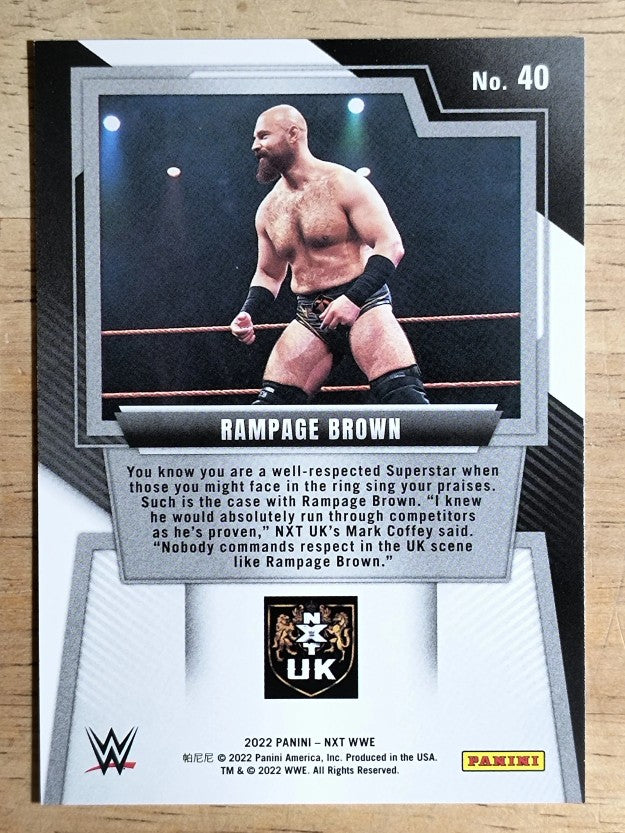 2022 Panini WWE NXT #40 Rampage Brown RC