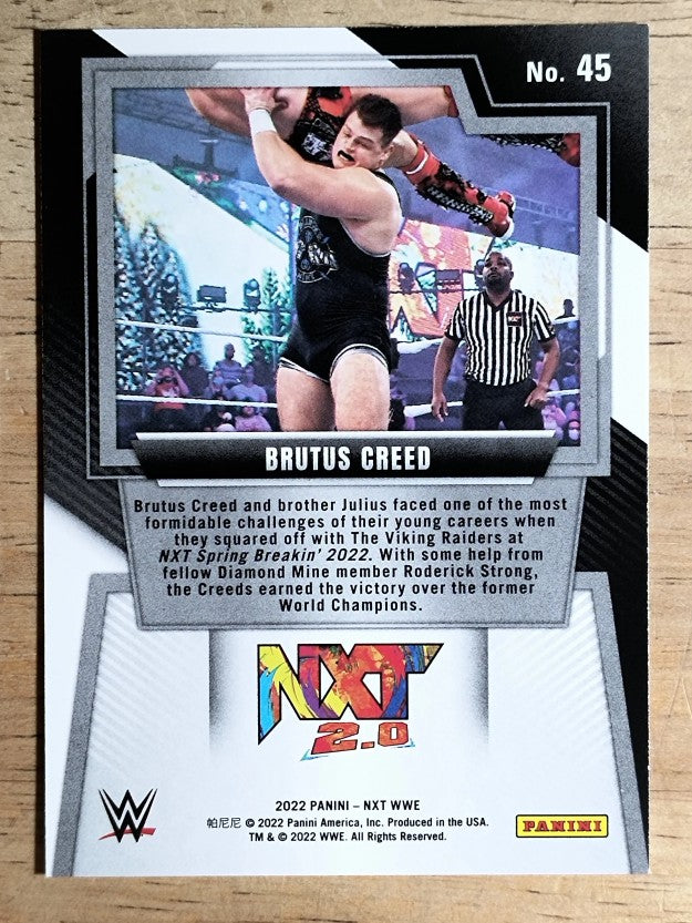 2022 Panini WWE NXT #45 Brutus Creed RC