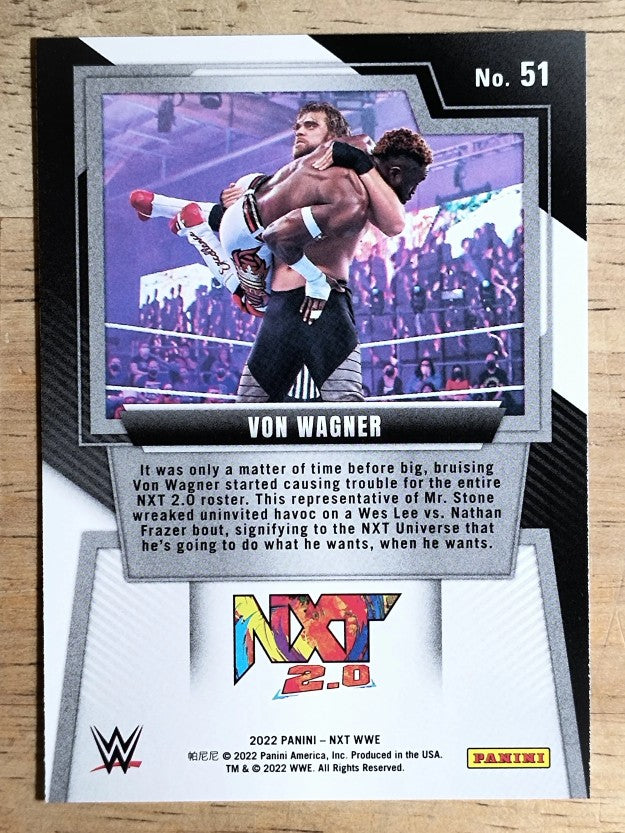 2022 Panini WWE NXT #51 Von Wagner RC