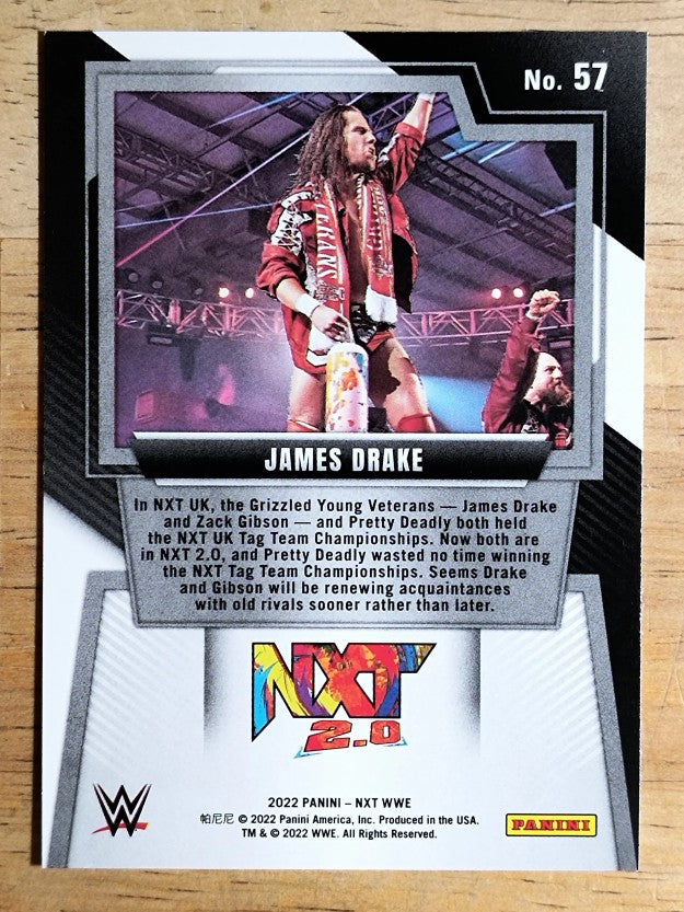 2022 Panini WWE NXT #57 James Drake