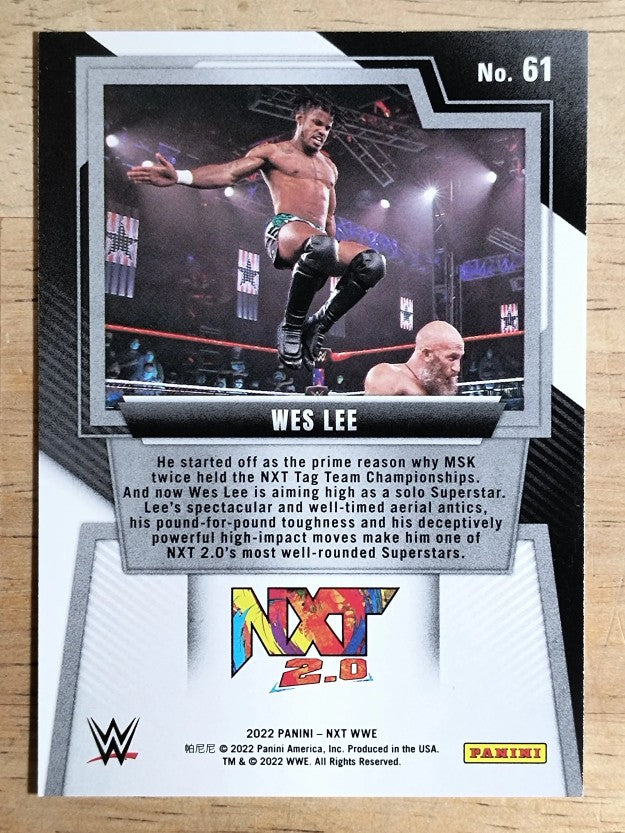 2022 Panini WWE NXT #61 Wes Lee