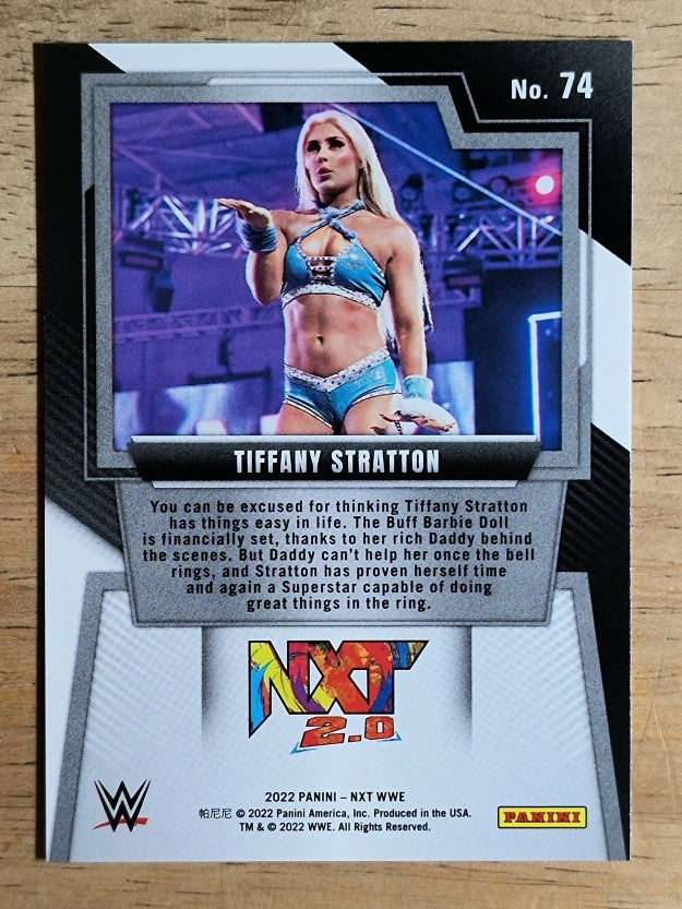 2022 Panini WWE NXT #74 Tiffany Stratton RC