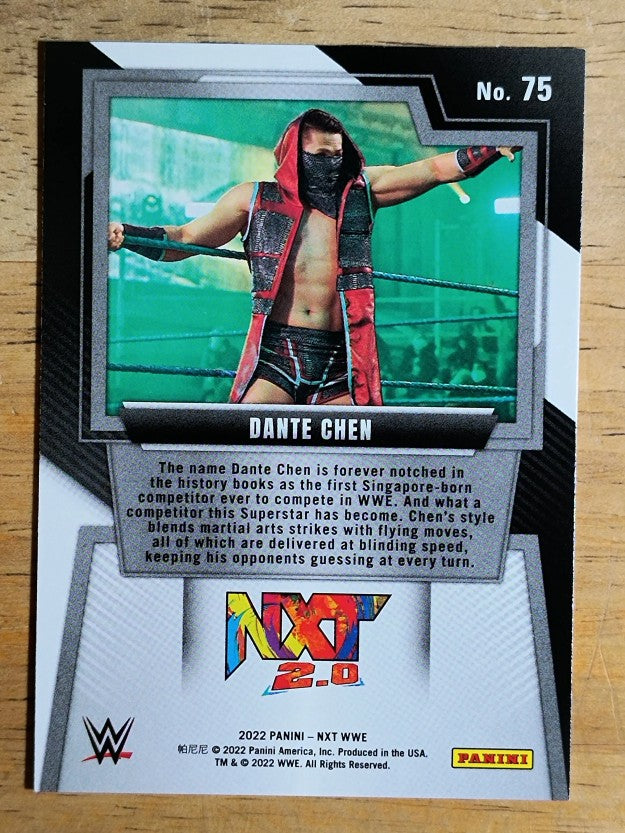 2022 Panini WWE NXT #75 Dante Chen RC
