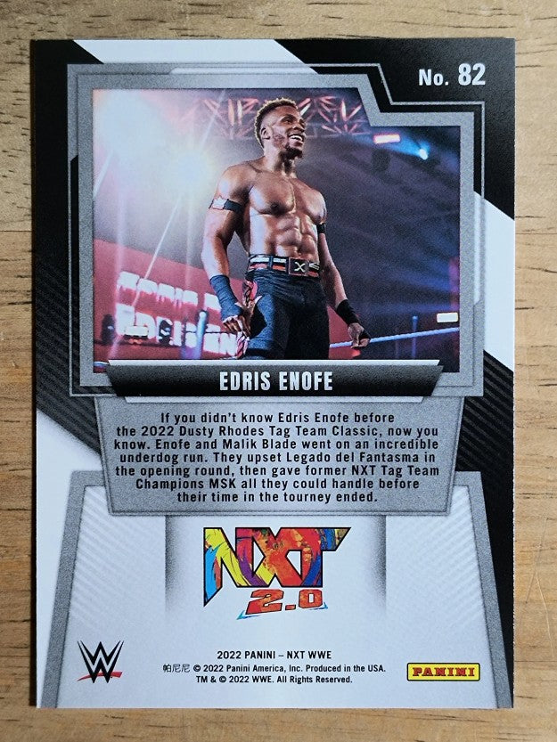 2022 Panini WWE NXT #82 Edris Enofe RC