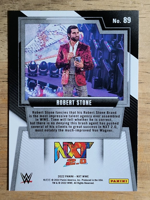 2022 Panini WWE NXT #89 Robert Stone RC