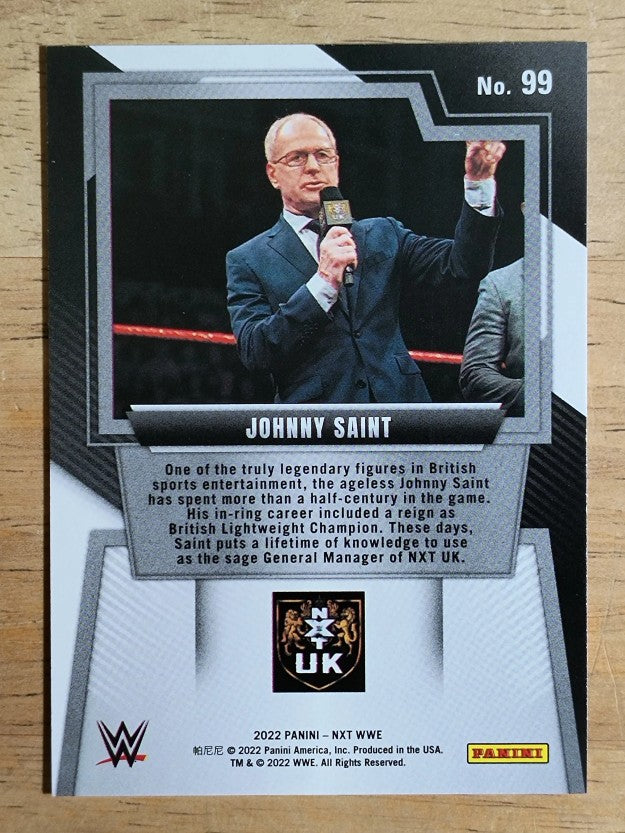 2022 Panini WWE NXT #99 Johnny Saint RC