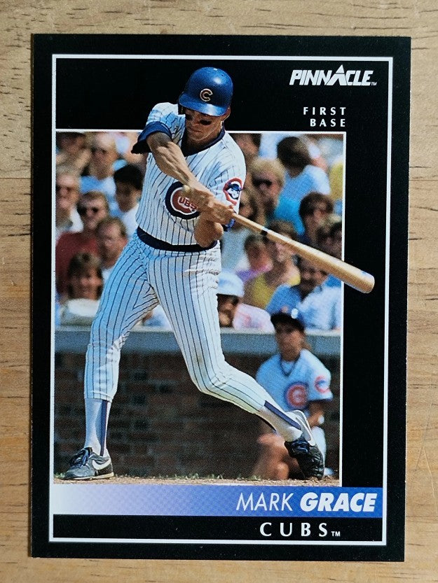 1992 Pinnacle #136 Mark Grace