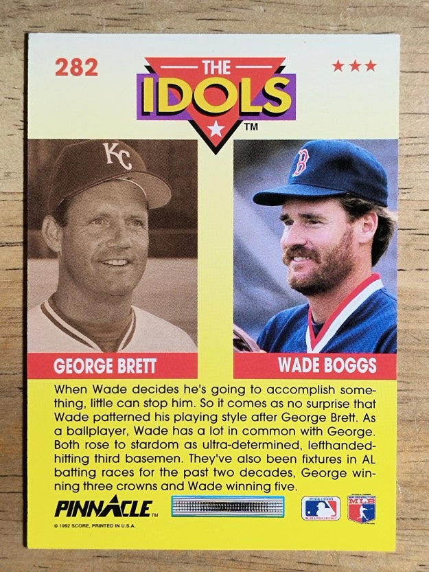 1992 Pinnacle #282 Wade Boggs I/George Brett