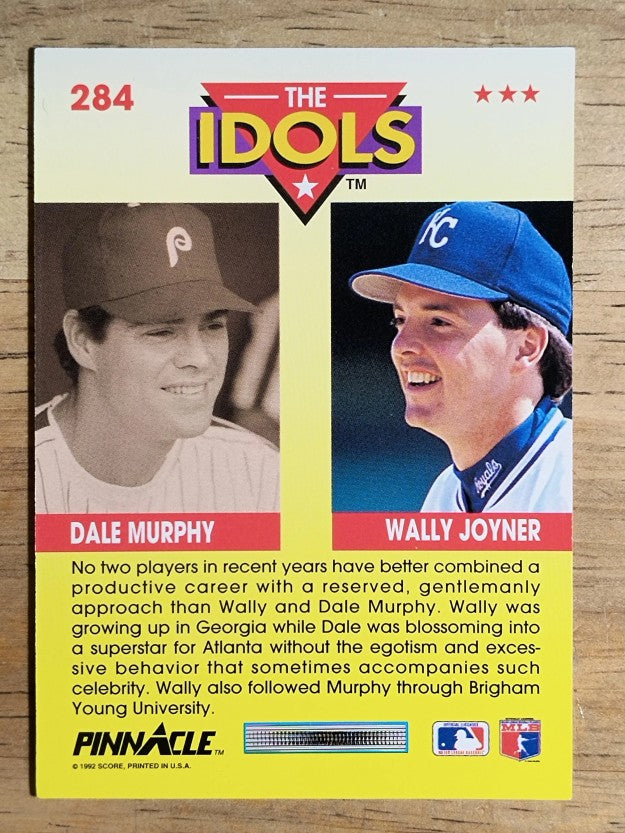 1992 Pinnacle #284 Wally Joyner/Dale Murphy