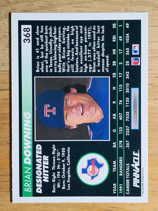 1992 Pinnacle #368 Brian Downing