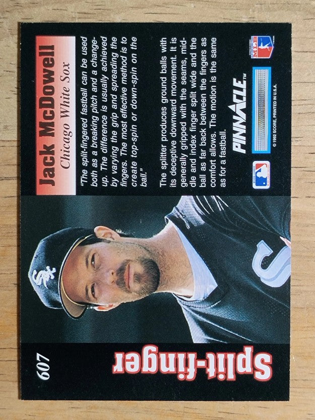 1992 Pinnacle #607 Jack McDowell GRIP