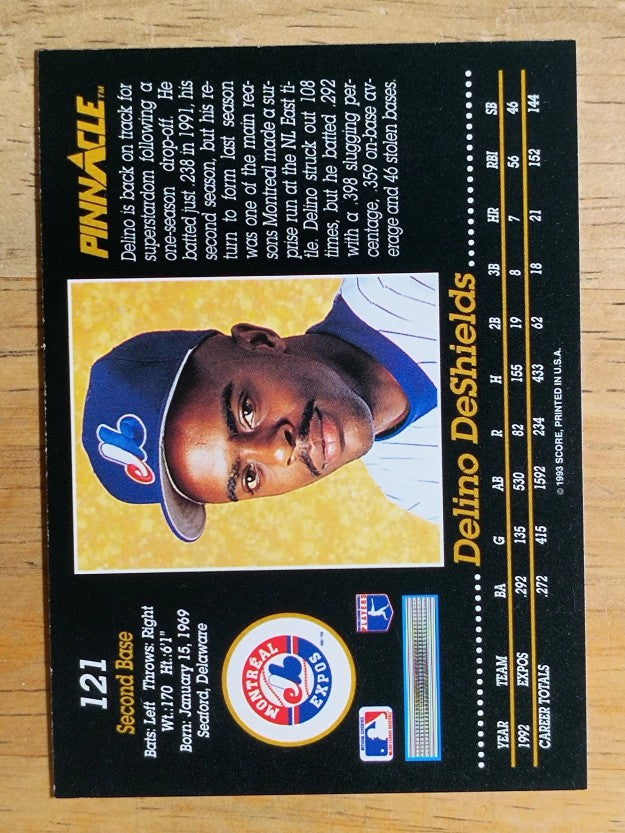 1993 Pinnacle #121 Delino DeShields