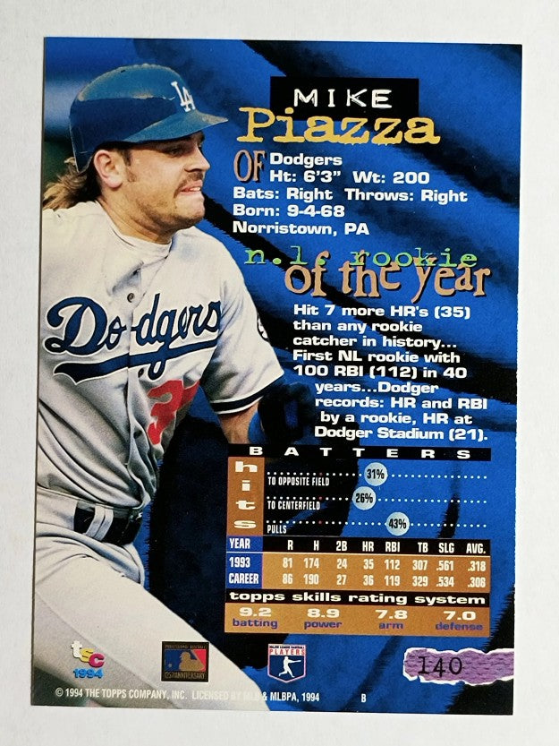 1994 Stadium Club Golden Rainbow #140 Mike Piazza