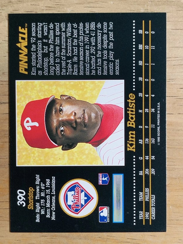 1993 Pinnacle #390 Kim Batiste