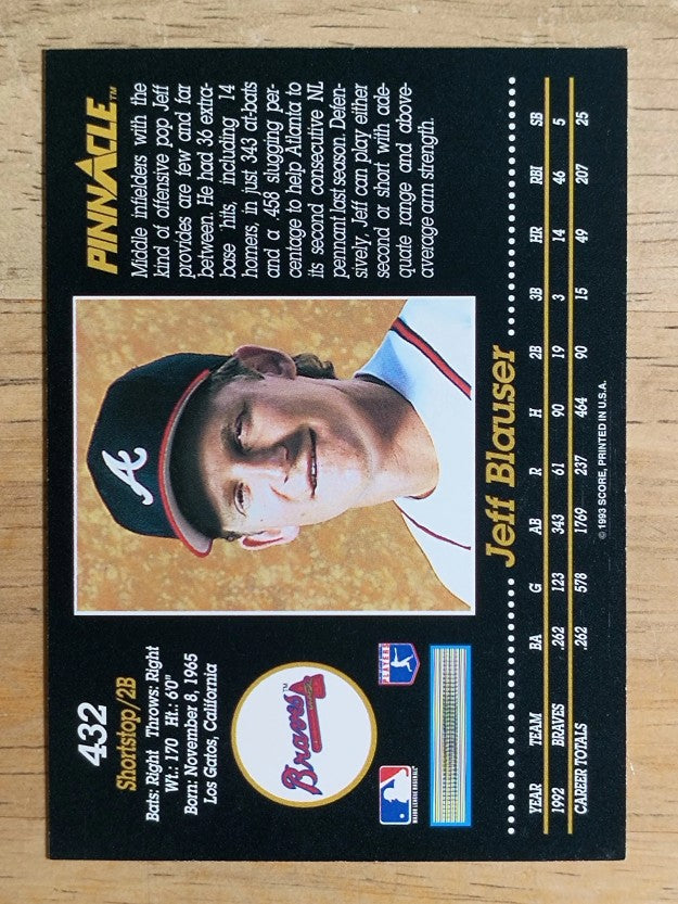 1993 Pinnacle #432 Jeff Blauser