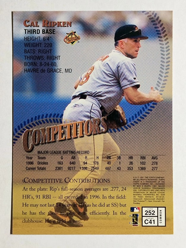 1997 Finest #252 Cal Ripken B