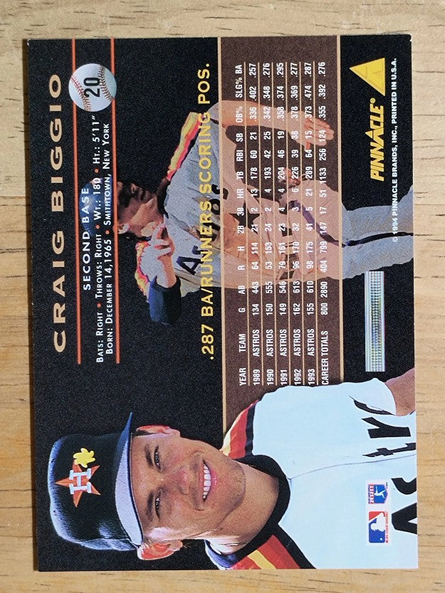 1994 Pinnacle #20 Craig Biggio