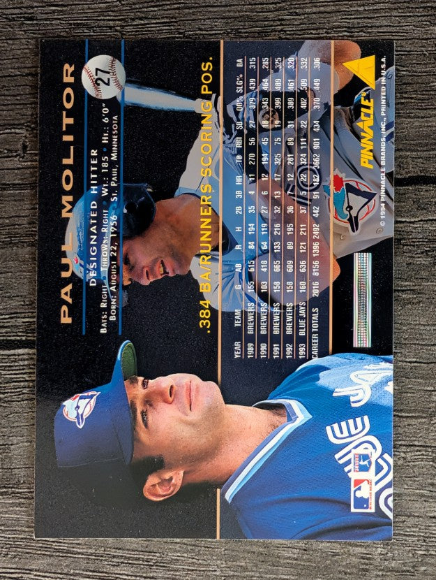 1994 Pinnacle #27 Paul Molitor