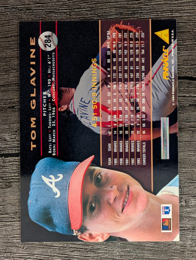 1994 Pinnacle #284 Tom Glavine