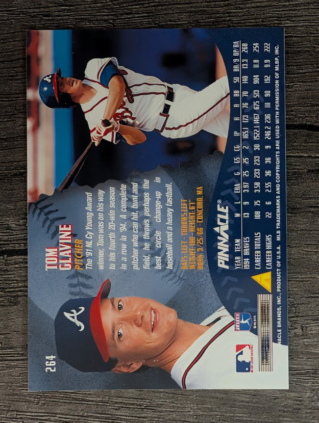 1995 Pinnacle #264 Tom Glavine